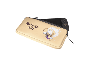 Kit accesorios - FR-TEC One Piece OP1001, Nintendo Switch 2, Incluye Bolsa de transporte+grips+cristal templado+gamuza para limpiar pantalla, Beige