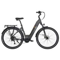 bicicleta electrica ttgo c7 se de 28r con motor central de 250 w 9 velocidades urbana gris