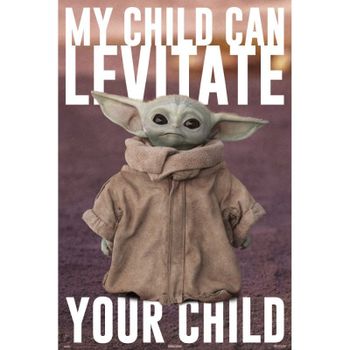 Erik Maxi Póster Star Wars The Mandalorian Baby Yoda 91.5x61cm