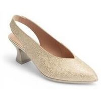 pitillos zapatos de tacon salon destalonado 11180 oro para mujer