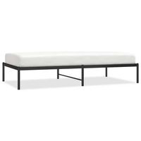 cama individual  cama para adultos  estructura de cama metal negro 100x190 cm