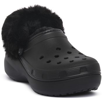 Crocs Zuecos BLK CLASSIC PLATFORM FUZZ LINED CG para mujer