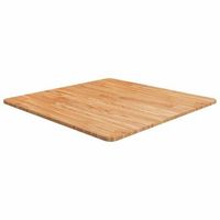 tablero de mesa cuadrado madera roble marron claro 70x70x15 cm vidaxl