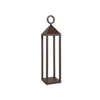 moderna linterna led pic nic 22w ip54 recargable y regulable h corten de 47 cm