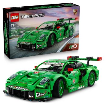 LEGO Technic Coche Porsche 911 GT3 R REXY AO Racing, Juguete de construcción +11 años - 42224