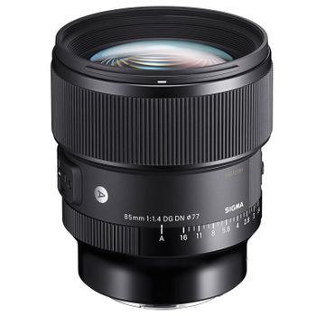 Teleobjetivo Sigma 85mm f1.4 DG DN ART Sony E, 15/11 elementos, filtro 77mm, negro