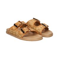 casadei sandalias planas mujer - marron talla 39