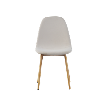 Set De 4 Sillas De Comedor Tapizadas Deana Beige