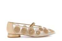 bailarinas con bordado cornely beige 40
