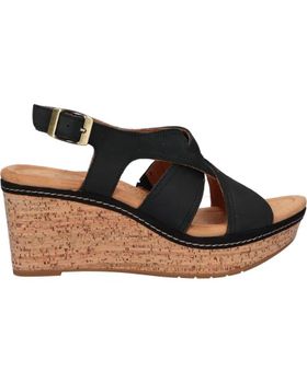 de CLARKS 26171444 ELLERI RAE BLACK NUBUCK
