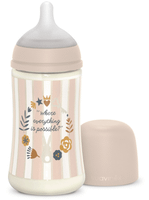 suavinex wonderland biberon flujo medio rosa 3m 270 ml