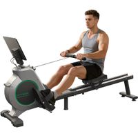 remo magnetico para apartamento - 16 niveles de resistencia - max 120 kg - volante de inercia 24 kg - pantalla led - compatible con app - soporte para dispositivos portatiles
