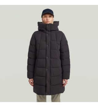 G-Star para mujer. D26961-D518-6484 Chaqueta Whistler mid puffer negro (S), Casual, Poliéster, Manga larga