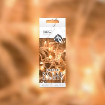 50 Indoor Warm White LED Lights