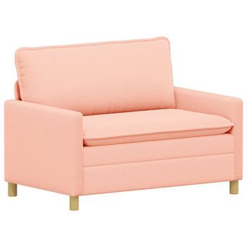 Sofá Rosa 126 X 81 X 87,5 Cm Tela Vidaxl