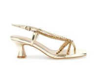 sandalias con multiple pedreria gold 38