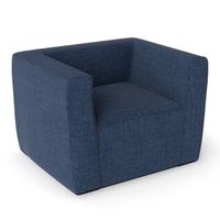 costway sofa hinchable sillon inflable portatil con funda desmontable amplios reposabrazos y asiento espacioso silla sofa de aire individual azul