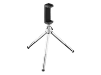 mini tripode - hama fancy 2en1 para moviles y camaras plata