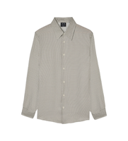 ax armani exchange para hombre xm002280af13235f1168 camisa cuello italiano gris m casual viscosa manga larga