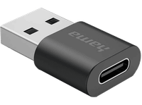 adaptador usb - hama 00200357 conector tipo a usb-c negro