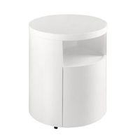 mesita de noche madera blanca angel cerda 7006 o48x55
