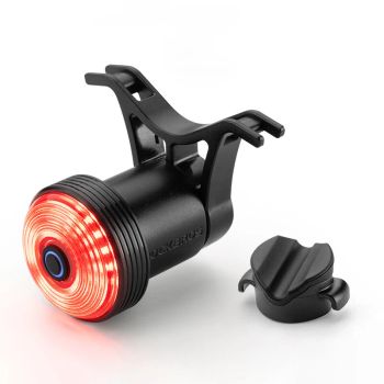 ROCKBROS Q0 Qcero Luz trasera de bicicleta Inteligente Auto Alta Brillantez Detección de freno a prueba de agua LED Carg