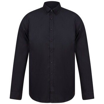 Henbury Camisa manga larga dern para hombre
