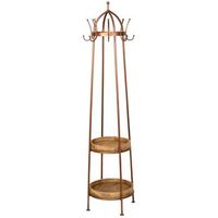perchero de madera marron 50x50x186h cm