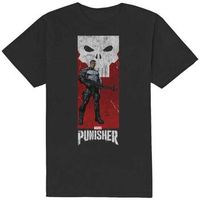 the punisher camiseta manga larga holding gun para mujer