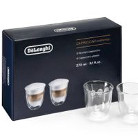 delonghi la coleccion cappuccino 270 ml juego de 6 vasos de doble pared dlsc301