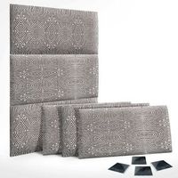 dhome juego de 6 paneles tapizados de tela de lujo pack autoadhesivos para pared acusticos absorbentes proteccion tribal 50x50cm x6