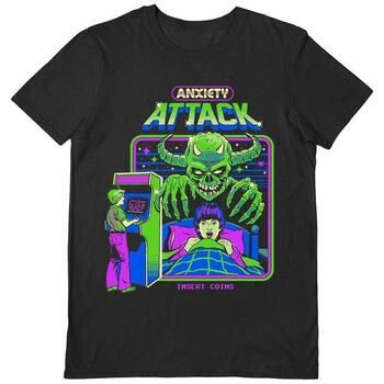 Steven Rhodes Camiseta manga larga Anxiety Attack para hombre