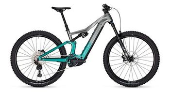 Bicicleta electrica de montana con suspension total focus jam   6 9 shimano 12 v 800 wh bosch 100 nm 29   gris verde 2025