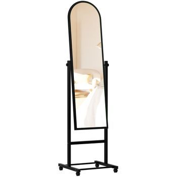 Espejo De Pie Evoir Madera Negro 39x39x151 Cm Clp