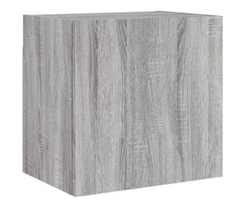 Mueble tv - mesa de tv de pared madera ingeniería gris sonoma 40,5x30x40 cm