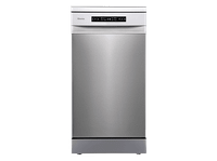 lavavajillas - hisense hs543d10x 11 servicios 8 programas  448 cm motor inverter tercera bandeja inox