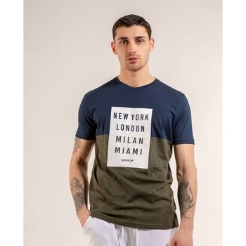 Markup Tops y Camisetas T-Shirt Blu Verde MK79139 para hombre
