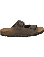 sandalias de piel para mujer interbios 7206 color pardo 36
