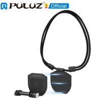 puluz-soporte magnetico para camara de accion correa para el cuello vlog pov para insta360  gopro  dji accesorios para camaras de accion deportivas