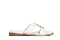 zapatilla de piel con accesorio bone