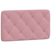 cabecero cama mueble de dormitorio de cama acolchado terciopelo rosa 80 cm rosa m020004488