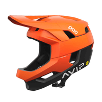 casco poc otocon race mips naranja negro talla s