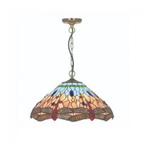lampara de techo tiffany dragonfly