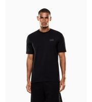 ea7 para hombre 7m001487af17789 camiseta logo series negro s casual algodon manga corta