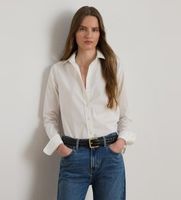 lauren ralph lauren para mujer 200684553001 camisa easy care stretch blanco l algodon clasico manga larga