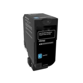 Compatible Cyan Lexmark 74C2HC0 High Capacity Toner Cartridge