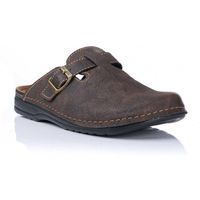 inblu zuecos zueco con hebilla - piel para hombre