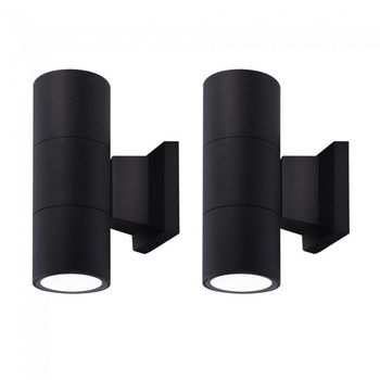Pack 2 x aplique de pared exterior chill (2 luces)