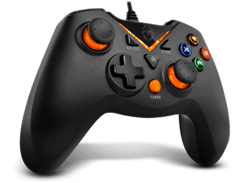 Mando - Krom Key, Para PS3 y PC, 12 botones, USB, Negro