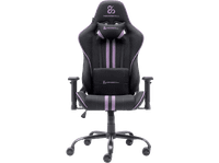 silla gaming - newskill kitsune v2 reposabrazos 2d hasta 136 kg tela transpirable cojines lumbar y cervical reclinable en 180 morado